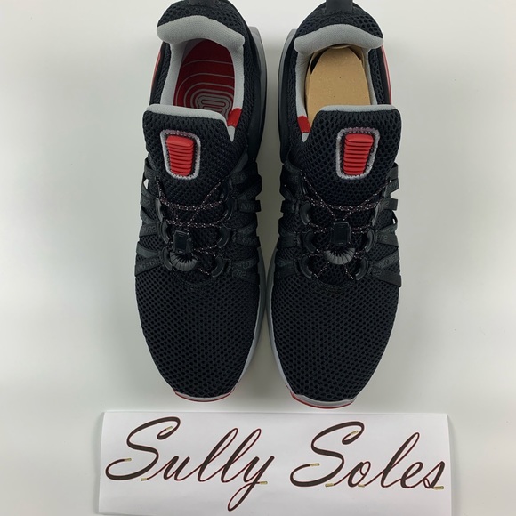 NIKE MENS SIZE 11 SHOX GRAVITY BLACK/WHITE/WOLF - Picture 3 of 6